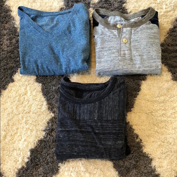American Eagle Outfitters Other - Lot 3x Bundle American Eagle AEO Men T-shirts XS!